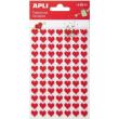 Opakowanie Naklejki z filcu czerwone serca 84szt