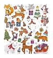 Opakowanie Naklejki zimowe zwierzaki 38szt