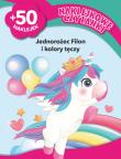 Naklejkowe czytanki. Jednorożec Filon i kolory. Autor: Basia Szymanek. Dadada.pl Okładka książki Naklejkowe czytanki. Jednorożec Filon i kolory