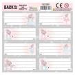Opakowanie Nalepki na zeszyty BackUp 4 A 62 (25szt) DERFORM
