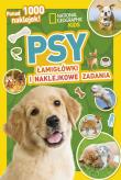 Okładka książki National Geographic Kids. Psy. Łamigłówki i naklejkowe zadania