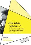 Okładka książki Nie żałuję wyboru...