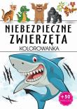 Niebezpieczne zwierzęta. Kolorowanka. Autor: Opracowanie zbiorowe. Dadada.pl Okładka książki Niebezpieczne zwierzęta. Kolorowanka