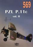 Nr 569 PZL P. 11 c vol II. Autor: Janusz Ledwoch. Dadada.pl Okładka książki Nr 569 PZL P. 11 c vol II