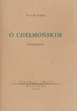 Okładka książki O Chełmońskim. Wspomnienia