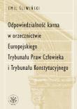 Okładka książki Odpowiedzialność karna w orzecznictwie Europejskiego Trybunału Praw Człowieka i Trybunału Konstytucy