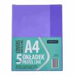 Opakowanie Okładka A5 Pastel Line nieregulowana (5szt) ASTRA