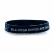 Opakowanie Opaska silikonowa - Dla Boga bowiem - granatowa