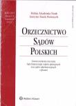 Okładka książki Orzecznictwo Sądów Polskich 9/2022