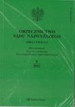 Okładka książki Orzecznictwo Sądu Najwyższego 9/2022