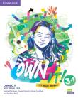 Own it! Level 3 Combo A with Digital Pack. Autor: Lewis Samantha, Vincent Daniel, Cornford Annie, Reid Andrew. Dadada.pl Okładka książki Own it! Level 3 Combo A with Digital Pack