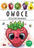Owoce. Kolorowanka. Autor: Opracowanie zbiorowe. Dadada.pl Okładka książki Owoce. Kolorowanka