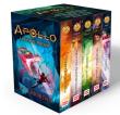 Pakiet Apollo i boskie próby. Tomy 1-5 wyd. 2025. Autor: Rick Riordan. Dadada.pl Okładka książki Pakiet Apollo i boskie próby. Tomy 1-5 wyd. 2025