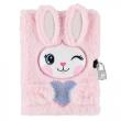 Opakowanie Pamiętnik pluszowy Królik A5 z kłódką