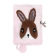 Opakowanie Pamiętnik pluszowy z kłódką różowy Królik DERFORM