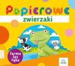 Papierowe zwierzaki. Farma, las, łąka. Autor: Elżbieta Sekuła. Dadada.pl Okładka książki Papierowe zwierzaki. Farma, las, łąka