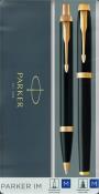 Opakowanie Parker-Zestaw dlugopis+pióro IM czarny GT