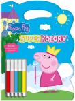 Peppa Pig. SuperKolory. Autor: Opracowanie zbiorowe. Dadada.pl Okładka książki Peppa Pig. SuperKolory