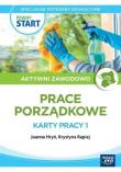 Pewny start Aktywni zawodowo Prace porządkowe KP 1. Autor: Joanna Hryń, Krystyna Rapiej, Gajda Robert. Dadada.pl Okładka książki Pewny start Aktywni zawodowo Prace porządkowe KP 1