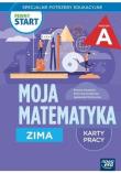 Pewny start. Moja matematyka Zima KP poz.A. Autor: Kowalska Bożena, Krasnodębska Joanna, Agnieszka Mokrzycka. Dadada.pl Okładka książki Pewny start. Moja matematyka Zima KP poz.A