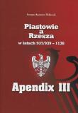 Piastowie a Rzesza w latach 937/939 - 1138 Apendix III Mapy. Autor: Walkowski Grzegorz. Dadada.pl Okładka książki Piastowie a Rzesza w latach 937/939 - 1138 Apendix III Mapy
