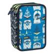Opakowanie Piórnik 3 poz. z wyprawką Yeti niebieski MILAN