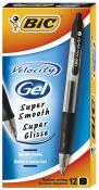 Opakowanie Pióro żelowe Velocity Gel - czarny (12 szt.) BIC