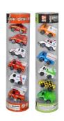Opakowanie Pojazdy w tubie 6szt MIX