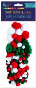 Opakowanie Pompony akrylowe mix świąteczny (100 szt)