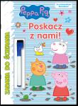 Poskacz z nami. Zadania do ścierania. Świnka Peppa. Autor: Opracowanie zbiorowe. Dadada.pl Okładka książki Poskacz z nami. Zadania do ścierania. Świnka Peppa