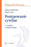Postępowanie cywilne z testami online. Autor: Studzińska Joanna, Cioch Paweł. Dadada.pl Okładka książki Postępowanie cywilne z testami online