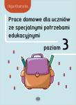 Prace domowe dla uczniów ze specjalnymi potrzebami edukacyjnymi Poziom 3. Autor: Olga Kłodnicka. Dadada.pl Okładka książki Prace domowe dla uczniów ze specjalnymi potrzebami edukacyjnymi Poziom 3