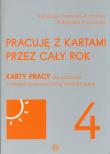 Pracuję z kartami przez cały rok część 4. Autor: Agnieszka Borowska-Kociemba, Małgorzata Krukowska. Dadada.pl Okładka książki Pracuję z kartami przez cały rok część 4