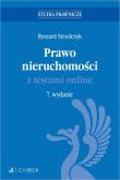 Prawo nieruchomości z testami online. Autor: Strzelczyk Ryszard. Dadada.pl Okładka książki Prawo nieruchomości z testami online