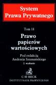 Okładka książki Prawo papierów wartościowych t.18