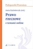 Prawo rzeczowe z testami online. Autor: r.pr. dr Ewelina Badura, mgr Karolina Gwiżdż, dr Jolanta Loranc-Borkowska, mgr Magdalena Małecka, mg. Dadada.pl Okładka książki Prawo rzeczowe z testami online