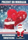Prezent od Mikołaja. Kolorowanka świąteczna. Autor: Wileńska Agnieszka. Dadada.pl Okładka książki Prezent od Mikołaja. Kolorowanka świąteczna