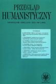 Przegląd Humanistyczny 2023/1 (480). Autor: Mróz Maciej. Dadada.pl Okładka książki Przegląd Humanistyczny 2023/1 (480)