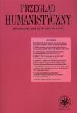 Przegląd Humanistyczny 4/2022  (479). Autor: Mróz Maciej. Dadada.pl Okładka książki Przegląd Humanistyczny 4/2022  (479)