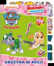 Okładka książki Psi Patrol. Naklejki na numerki. Drużyna w akcji