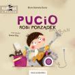 Pucio robi porządek. Autor: Galewska-Kustra Marta, Joanna Kłos. Dadada.pl Okładka książki Pucio robi porządek