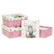 Opakowanie Pudełko prezentowe dziecięce 3szt urodziny ROZETTE