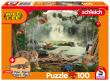 Opakowanie Puzzle 100 Schleich Dzika przyroda + figurka