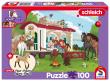 Opakowanie Puzzle 100 Schleich Klub jeździecki + figurka