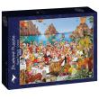 Opakowanie Puzzle 1000 Francja, Korsyka - Uczta na plaży