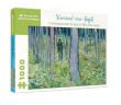 Opakowanie Puzzle 1000 Las z dwiema postaciami w tle