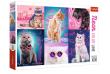 Opakowanie Puzzle 1000 Neon Color Line - Super cats TREFL