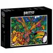 Opakowanie Puzzle 1000 Romero Britto, Rajska puszcza