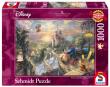 Opakowanie Puzzle 1000 Thomas Kinkade Piękna i Bestia