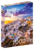 Opakowanie Puzzle 1000 Zachód słońca w Santorini/Grecja